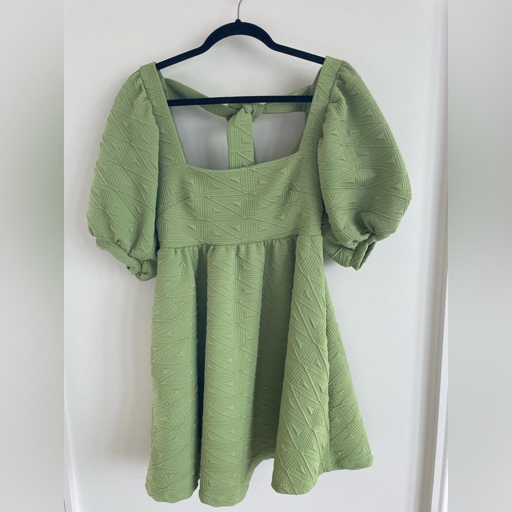 Green Free People Mini Dress